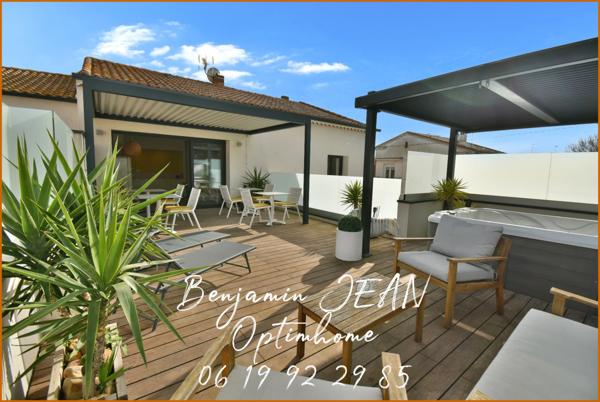 Maison f8 rénovée de 186m² à Valras-Plage, à proximité du centre-ville et au calme absolu