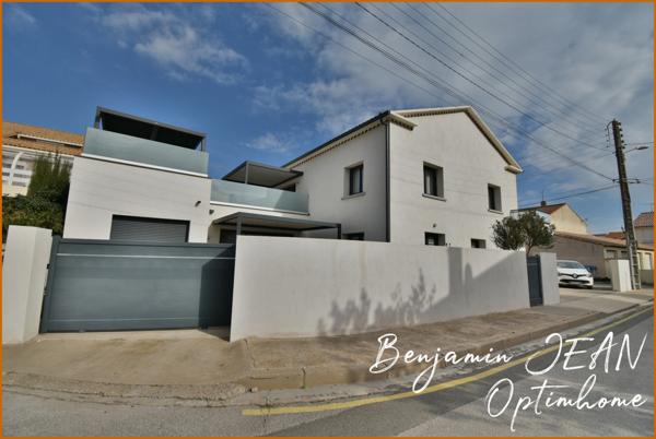 Maison f8 rénovée de 186m² à Valras-Plage, à proximité du centre-ville et au calme absolu