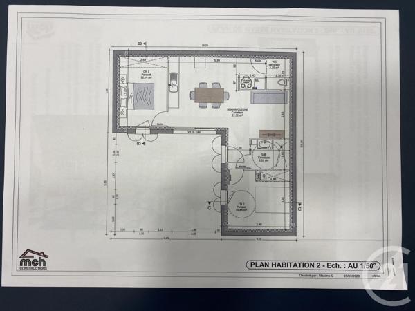 Maison à vendre  3 pièces - 54,26 m2 FOURAS - 17