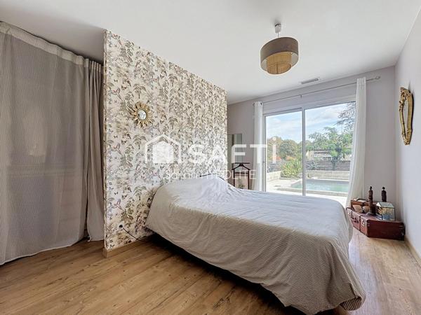 Maison de 135 m2, avec piscine creusée et terrain de pétanque