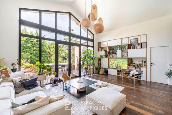 Maison familiale d’architecte avec piscine