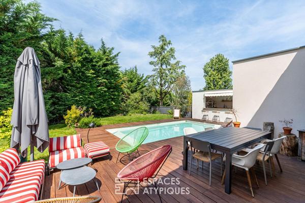 Maison familiale d’architecte avec piscine