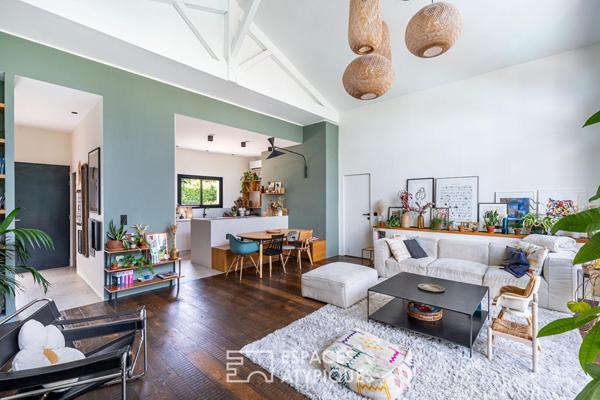 Maison familiale d’architecte avec piscine