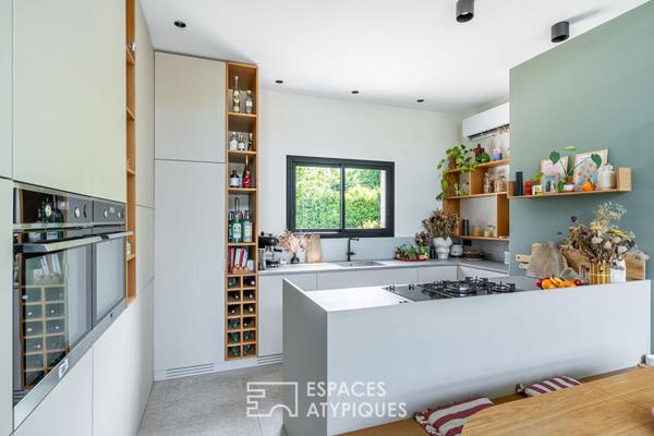 Maison familiale d’architecte avec piscine