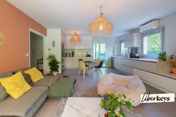 Élégant 3P 87m2, triple exposition, loggia, terrasses et jardin paysagé