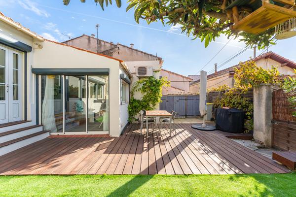 PROCHE SAINT BARNABÉ : Maison 4 pièces 112m2 + jardin de 90m2