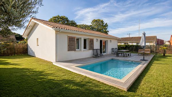 A LOUER MAISON MEUBLEE DE TYPE 4 AVEC JARDIN ET PISCINE - LEGE CAP FERRET , Lege cap ferret