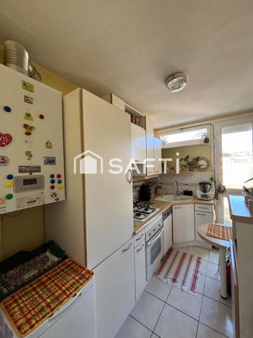 Appartement T2, 39,24m2 carrez, cave et garage