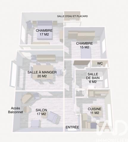 Appartement à vendre 3 pièces 97 m² Charleville-Mézières