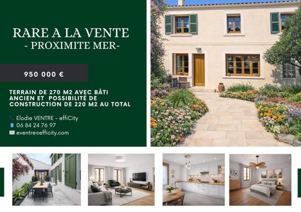 Terrain - 270 m² Exclusivité efficity