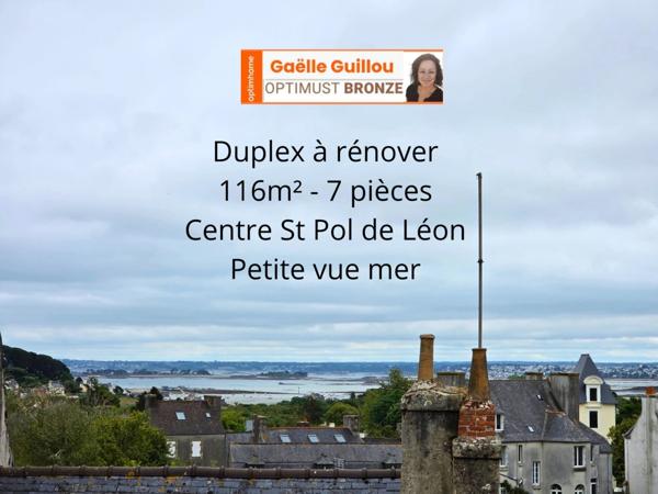 Duplex de 116m² - A rénover au cœur de St Pol de Léon