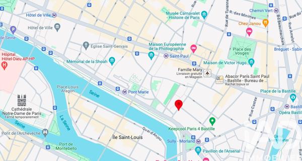 Location appartement 2 pièces 53,12 m² Paris 4