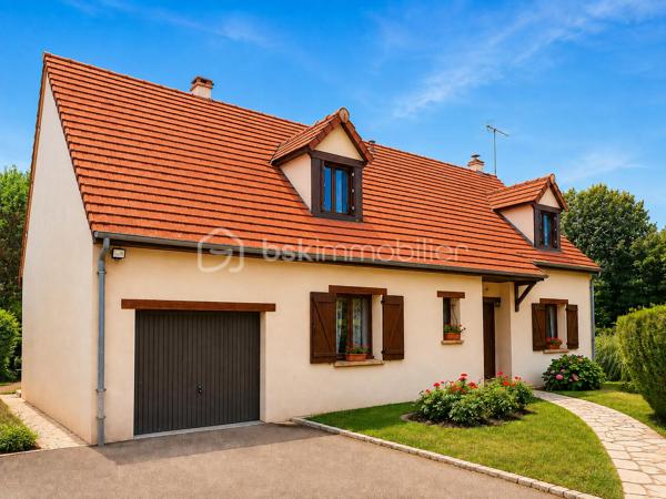 Vous recherchez une maison où le calme, l’espace et la nature font véritablement partie du quotidien ?
Implantée au cœur d’un superbe terrain arboré de 1 700 m², cette propriété bénéficie d’une vue dégagée et d’un environnement particulièrement paisible.
Le jardin devient ici une véritable pièce à vivre : terrasse, moments en famille, détente à l’ombre des arbres et tranquillité sont au rendez-vous.
D’une surface habitable d’environ 143 m², cette maison familiale offre 6 pièces et 4 chambres.
Dès l’entrée, la belle entrée cathédrale apporte volume et caractère à l’ensemble.
Le séjour-salle à manger, chaleureux avec sa cheminée insert, s’ouvre directement sur la terrasse et le jardin.
La cuisine aménagée et équipée complète agréablement cet espace de vie.
Le rez-de-chaussée dispose également d’une chambre, d’une salle d’eau et d'un WC séparés, un cellier, un garage d’environ 30 m² accessible du rez-de-chaussée, permettant une véritable vie de plain-pied.
À l’étage, vous découvrirez trois chambres supplémentaires, une seconde salle d’eau ainsi que des WC indépendants.
La distribution est idéale pour une famille, mais aussi pour recevoir enfants et amis en toute indépendance.
Autre atout appréciable : aucuns travaux importants à prévoir, la maison est entretenue et prête à accueillir ses nouveaux propriétaires. Vous posez vos valises et profitez immédiatement des lieux.
Un grand grenier au-dessus du garage, un abri de jardin en bois d’environ 10 m² complète l’ensemble, avec la possibilité de stationner plusieurs véhicules dans la propriété.
Classée C en performance énergétique et raccordée à la fibre, cette maison conjugue confort, espace et qualité de vie.
Son véritable privilège reste son environnement : un grand jardin, de la verdure, de l’espace et cette sensation rare d’être chez soi, au calme, sans vis-à-vis entouré par la nature.
Une maison à découvrir sans tarder : contactez-moi pour organiser une visite et venir ressentir sur place tout le charme de ce lieu.