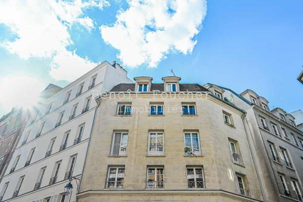Paris 5ème limite 6ème, sectorisation Henri IV, bel appartement 3/4 pièces avec vue sur Note-Dame.