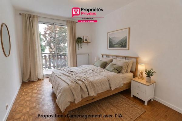 Appartement Type 3 , 72m²  carrez, traversant avec Balcon sud/Est + garage et cave