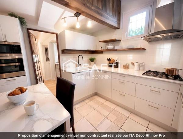 Maison de plain pied avec jardin