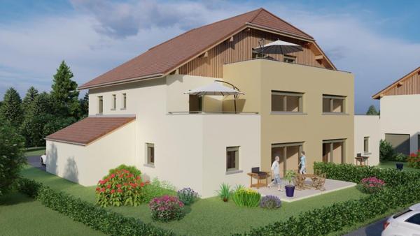 Charmant Appartement 3 pieces a vendre a Frasne avec Jardin Privatif !