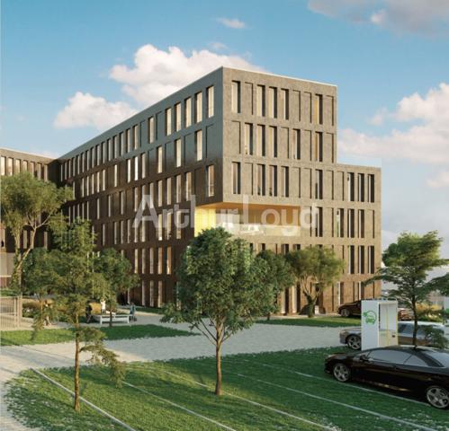 Bureaux neufs à louer à Villeneuve d'Ascq - Plateaux modulables avec terrasses et parkings au Parc de la Haute Borne