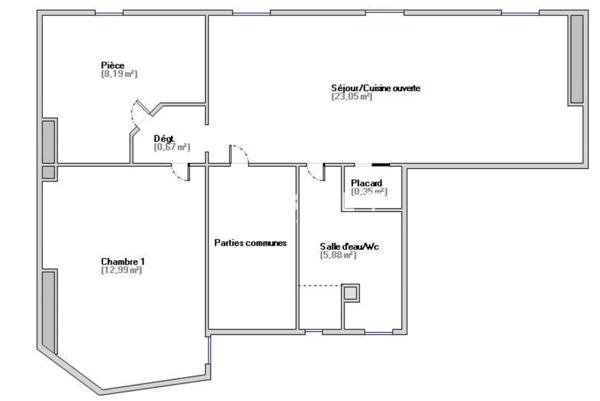 Appartement 3 pièces - Paris 14ème