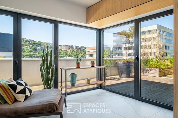 Toit-terrasse d’exception au sein du quartier de Confluence