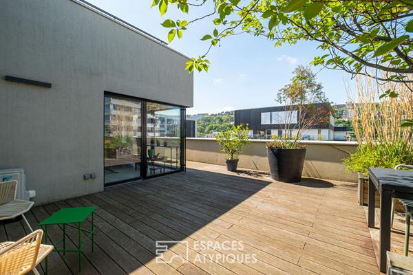 Toit-terrasse d’exception au sein du quartier de Confluence