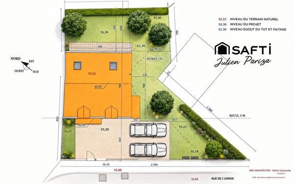 Terrain à bâtir de 271m² - Projet 136m²