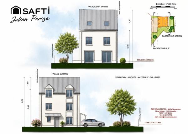 Terrain à bâtir de 271m² - Projet 136m²