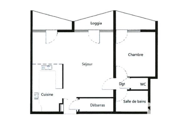 Appartement à vendre 2 pièces 45 m² Plaisir