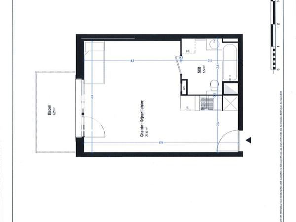 Location Studio 33.1 m² - LUMINESENS 2 - 7 RUE ANGELA DAVIS PORTE A25 Lens 62300
