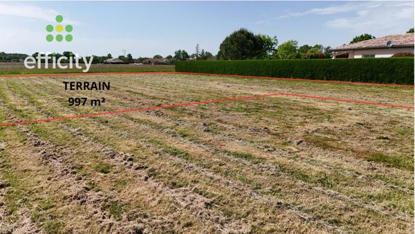 Terrain - 997 m² Exclusivité efficity