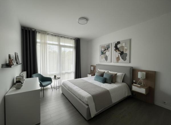 Appartement familial de 96 m², 3 chambres, balcon, parking et tennis
