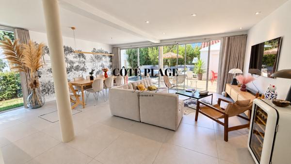 Villa année 50 rénovée à 100 m de la plage – Piscine chauffée – Esprit années 50 AU PRIX DE 1 050 000 € FAI