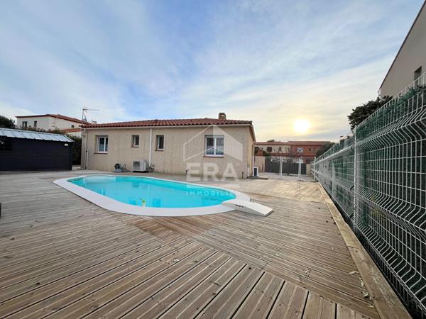 Maison 4 faces de plain pied à vendre à Saint-Laurent-de-la-Salanque