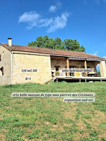 Maison Cévenole sur magnifique terrain de 27 672m2, avec piscine