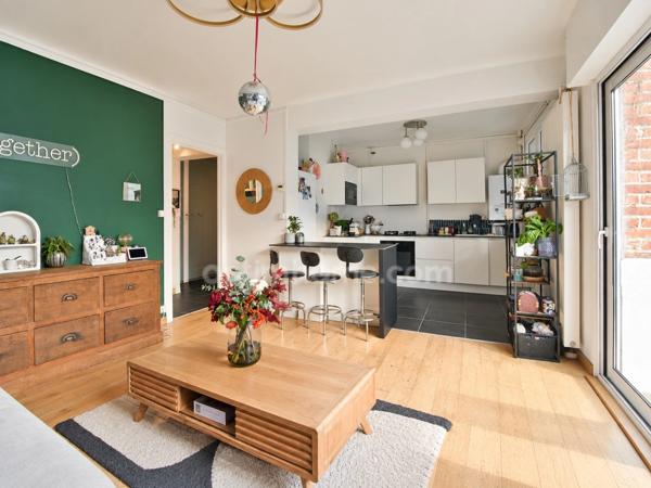 T2 rénové 58 m² - Petite copro, terrasse au calme & garage privatif - MARCQ EN BAROEUL
