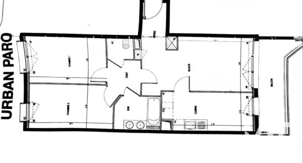 Appartement à vendre 3 pièces 64 m² La Courneuve