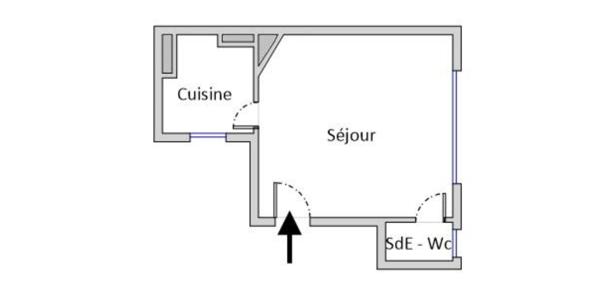 Studio à vendre 21 m² Paris 14