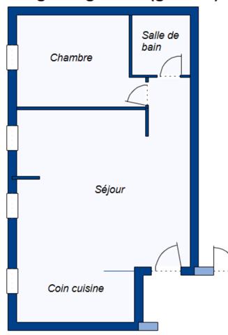 Millau (12100) APPARTEMENT F2 47 M2 VENDU LOUÉ