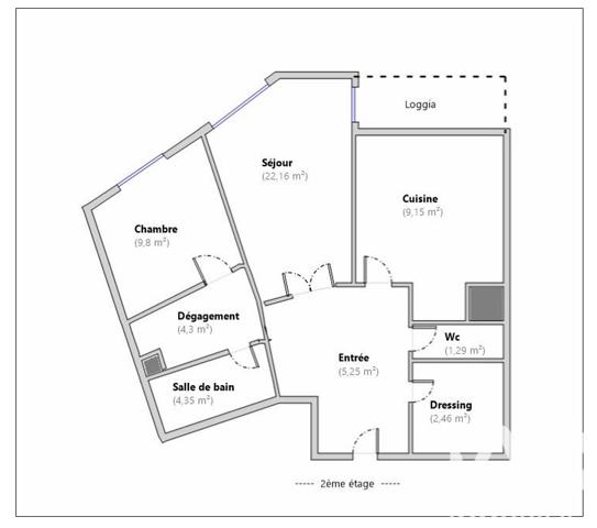 Appartement à vendre 2 pièces 59 m² Carros