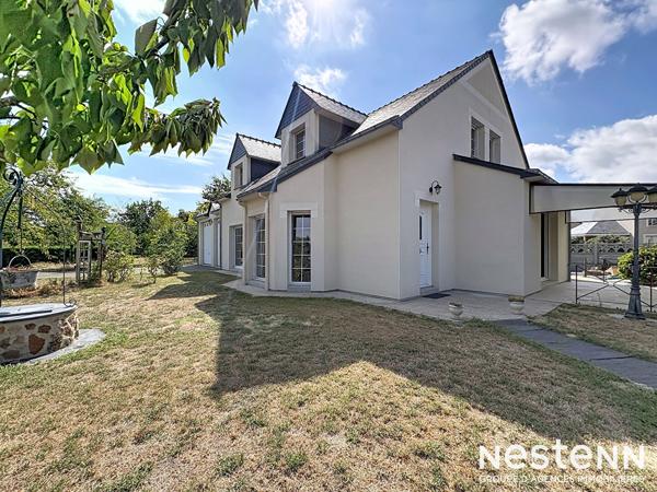 Maison vie de plain pied, 4 chambres, 3 garages - Andard