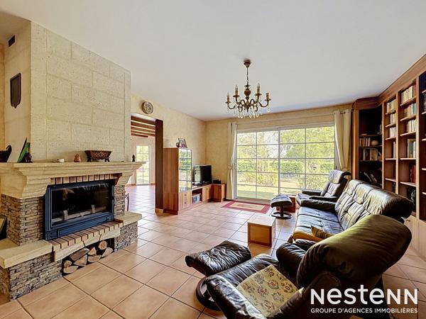 Maison vie de plain pied, 4 chambres, 3 garages - Andard