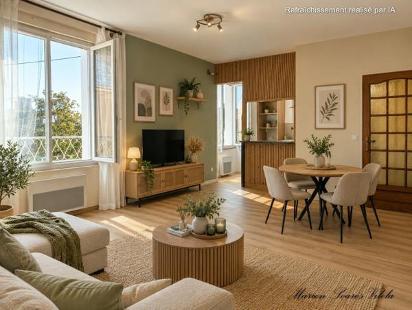CHAUMES-EN-BRIE – CENTRE-BOURG – UN APPARTEMENT  58 m² LUMINEUX À RÉINVENTER !