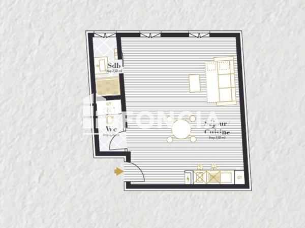Location Studio 40 m² - 2 RUE JEAN MOULIN - APT N°102 Saintes 17100