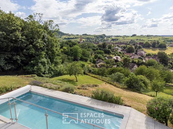 Maison avec sa piscine et sa vue imprenable