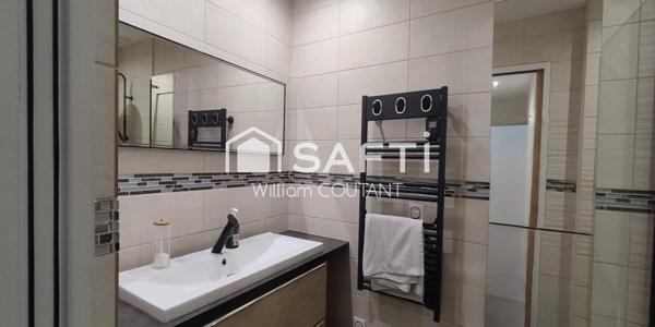 Maison de 88m2 de plain pied, trois chambres, quartier la Brossardière.