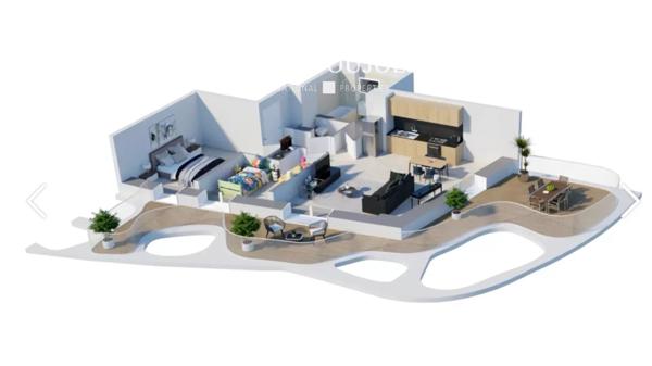 06 Nice – Programme neuf 3 pièces, terrasse de 42,73 et parking