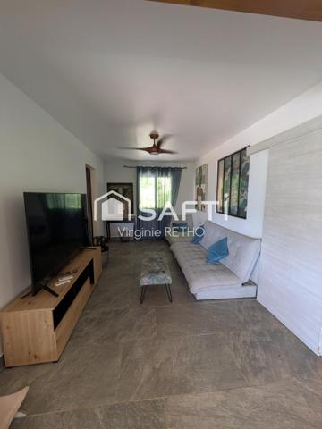 Belle maison de plain-pied, vue mer