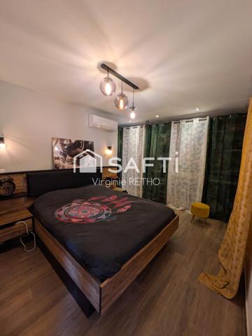 Belle maison de plain-pied, vue mer