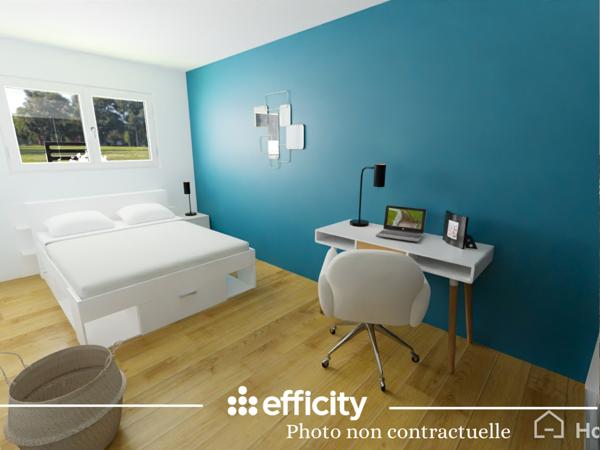 Appartement 2 pièces - 55 m² Exclusivité efficity