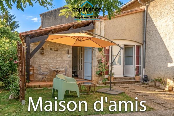 Maison à vendre 7 pièces PUY L'EVEQUE (46) Maison  + maison d'amis + grange sur terrain de 953m2